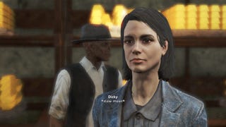 The player speaks to Keira in the Bank of England vault in Fallout 4 mod, Fallout London